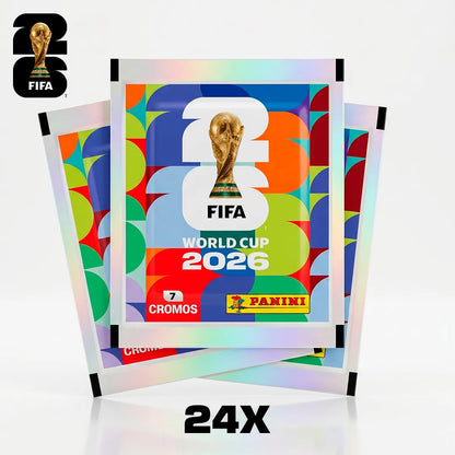 Kit 24x Envelopes com Álbum Oficial FIFA World Cup 2026™